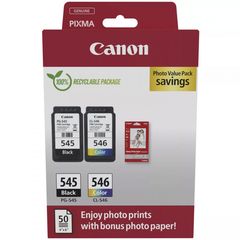 Canon Μελάνι InkJet PG-545 / CL-546 Photo Value Pack