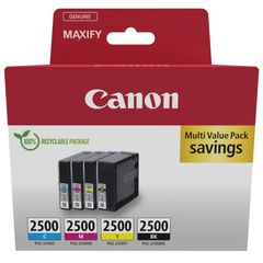 Canon Πακέτο 4 Μελανιών Εκτυπωτή InkJet PGI-2500 BK/C/M/Y Multipack