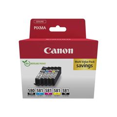 Canon Πακέτο Μελανιών Εκτυπωτή PGI-580/CLI-581 PGBK/C/M/Y/BK Multipack
