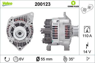 Δυναμό VOLVO S40 I, V40; RENAULT ESPACE III, LAGUNA I, SAFRANE II 1.9D/2.2D 11.93-03.01