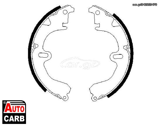 Σετ Σιαγονων Φρενων BOSCH 0986487203 για TOYOTA CAMRY 1982-1993, TOYOTA CARINA 1983-1997, TOYOTA CELICA 1985-1994