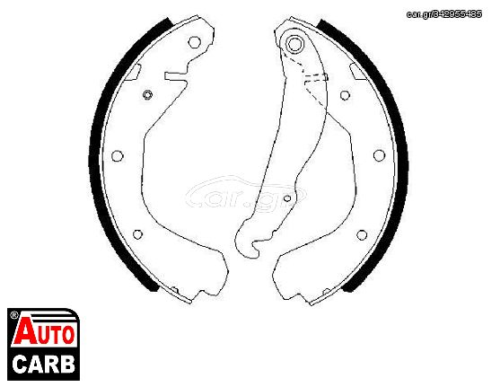 Σετ Σιαγονων Φρενων BOSCH 0986487213 για OPEL CORSA 1982-2002, OPEL KADETT 1979-1993, VAUXHALL ASTRA 1984-1993