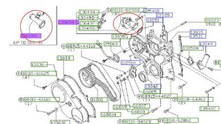 Λαιμός θερμοστάτη NISSAN Primera 910  -LD20 1980-1983 # 13048W170A /ΓΝΗΣΙO