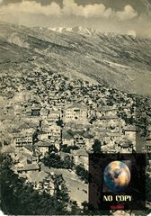 Καρτποσταλ (1940) Αργυρόκαστρο, πόλη της Βορείου Ηπείρου - Argirokastro - Gjirokaster