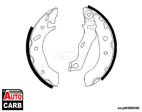 Σετ Σιαγονων Φρενων BOSCH 0986487553 για FORD ESCORT 1994-2002, FORD FIESTA 1995-2006, FORD KA 1996-2008