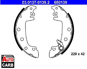 Σετ Σιαγονων Φρενων ATE 03013701392 για ALFA ROMEO 33 1983-1993, FIAT 131 1974-1987, FIAT 132 1972-1982