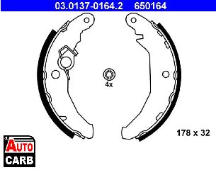 Σετ Σιαγονων Φρενων ATE 03013701642 για FORD FIESTA 1976-1995