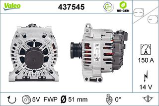 Δυναμό MERCEDES A (W169), B SPORTS TOURER (W245), C (W204) 2.0D/2.1D 09.04-06.12