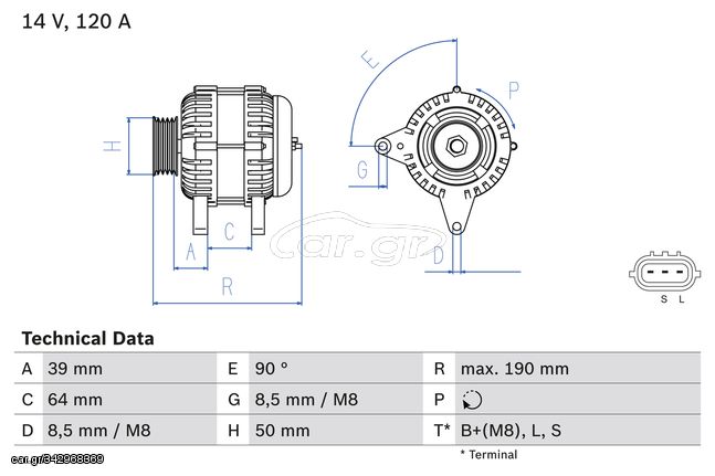 Δυναμό NISSAN QASHQAI I, TIIDA 1.8/2.0 09.04-04.14