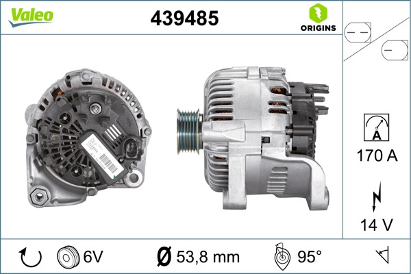 Δυναμό  BMW 5 (E60), 5 (E61), 6 (E63), 6 (E64), 7 (E65, E66, E67) 2.0D/2.5D/3.0D 06.02-12.10