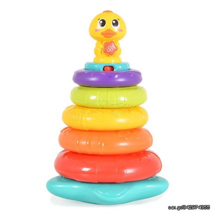 Παιχνίδι Hola Little rainbow Duck stacking toy 6+ μηνών 2101