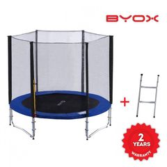 Byox Τραμπολίνο 8ft Με Δίχτυ Και Σκάλα 244cm trampoline TX-T18 3800146228644