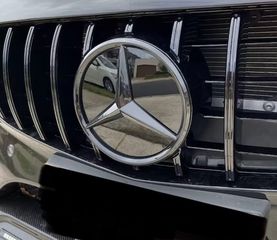 ΣΗΜΑ Mercedes Mercedes All Black 3D Front Grill Badge For C,E,GLA, CLASS W205 W212 And More