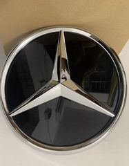 ΣΗΜΑ Mercedes All Black 3D Front Grill Badge For C,E,GLA, CLASS W205 W212 And More