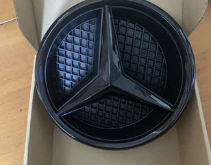 ΣΗΜΑ FRONT GRILLE CHROME STAR BADGE FIT MERCEDES BENZ A C B GLA GLK CLA CLS E-class Black 