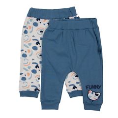 Βρεφικό παντελόνι σετ 2 τμχ. 16456-0 αγόρι (3-18 μηνών)  Μπλε