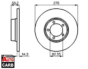 Δισκοπλακα BOSCH 0986478820