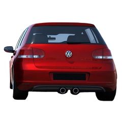 Diffuser Πίσω Προφυλακτήρα Για VW Golf VI (6) 08-12 R32 Look Golf 5 Μαύρο Ματ Maxton Design Από Abs Πλαστικό 1 Τεμάχιο