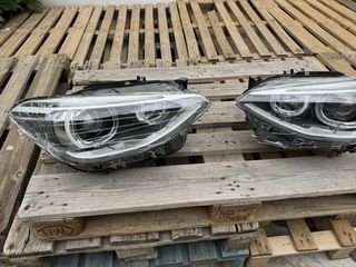 Φανάρια Εμπρός BMW F20/F21 (11-14) Μαύρο, Με LED Angel Eyes