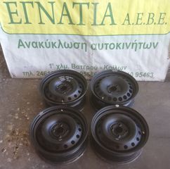 ΖΑΝΤΕΣ ΣΙΔΕΡΕΝΙΕΣ 15'' (4x100) OPEL CORSA E 2015-2019 (EG)