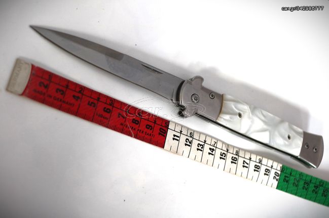Ιταλικό μαχαίρι τσέπης - ζώνης λευκή λαβή