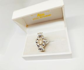 Vintage δαχτυλίδι με Φεγγαρόπετρα σε ασήμι 950 (Μ) Α9536 ΤΙΜΗ: 75 ΕΥΡΩ