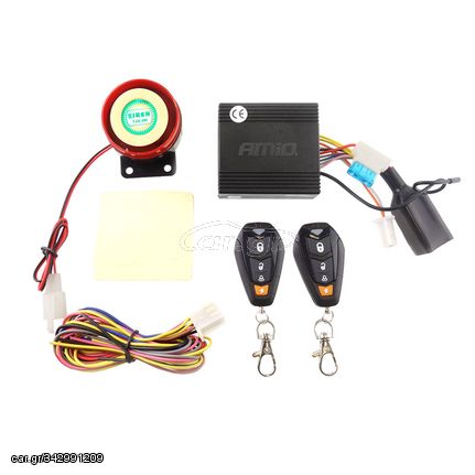 Συναγερμός Μηχανής Με 2 Remote Control Amio MCA14