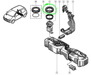 ΡΟΔΕΛΛΑ ΑΣΦΑΛΙΣΗΣ ΑΝΤΛΙΑΣ ΒΕΝΖΙΝΗΣ RENAULT TWINGO C06V