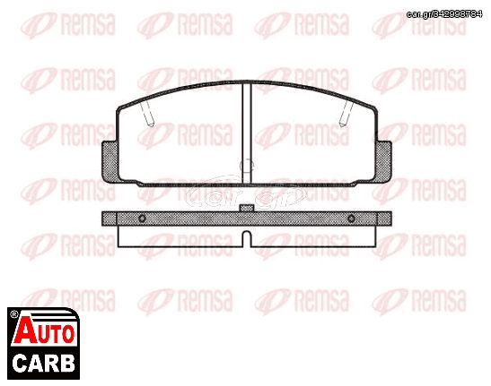 Δισκοπλακα REMSA 179 00 για HAIMA (FAW) 3 2006-, MAZDA 323 1989-2000, MAZDA 626 1987-1998