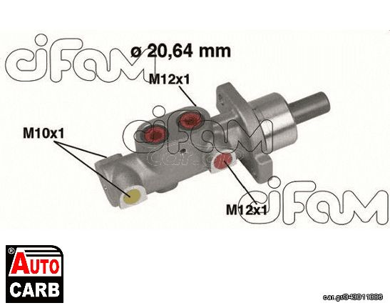 Κεντρική Αντλία Φρένων CIFAM 202-296 για PEUGEOT 206 1998-2012, PEUGEOT 306 1993-2003