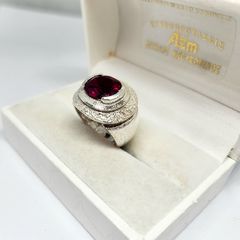 Ασημένιο 950 δαχτυλίδι με κόκκινο ζιργκόν Α9536 ΤΙΜΗ 85 ΕΥΡΩ