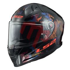 ΚΡΑΝΟΣ LS2 FF811 Vector II Kamo Black Blue Titanium Full Face 1500gr με Pinlock MOTOPAPADOGIANNIS