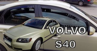 Volvo S40 4d 2004-2012 Φιμέ Ανεμοθραύστες Heko Σετ 4τμχ για Μπρος-Πίσω Παράθυρα (tp)