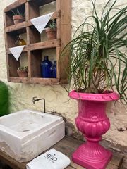 Κεραμική γλάστρα τύπου Τσίλερ νεοκλασικές γλάστρες κεραμικές βαμμένες διαφορά σχέδια μεγέθη χρώματα-thumb-20