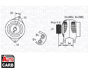 Δυναμό MAGNETI MARELLI 063321833010 για FIAT DOBLO 2000-, FIAT PALIO 1996-, FIAT STILO 2003-2008