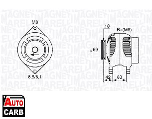 Δυναμό MAGNETI MARELLI 063532620010 για DAEWOO MATIZ 1998-