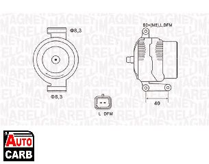 Δυναμό MAGNETI MARELLI 063731470010 για DACIA LOGAN 2004-, DACIA SANDERO 2008-, RENAULT CLIO 1998-2016