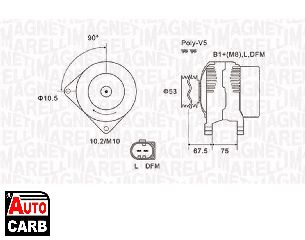 Δυναμό MAGNETI MARELLI 063731756010 για BMW 3 1997-2005