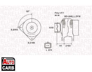 Δυναμό MAGNETI MARELLI 063731877010 για NISSAN INTERSTAR 2002-, OPEL MOVANO 1998-, RENAULT LAGUNA 2001-2007