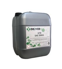 20W-50 XTR X DRIVER 20L   Υψηλής απόδοσης πολύτυπο λιπαντικό πετρελαιοκινητήρων βαρέως τύπου (HDD) API CH-4 SJ, ACEA E5-02 (quality) ACEA A3 B3, MAN M 3275-1 MB 228.3 VOLVO VDS-2 (quality), MTU Cat.2