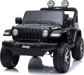 Παιδικό Ηλεκτροκίνητο Αυτοκίνητο Διθέσιο με Τηλεκοντρόλ Licensed Jeep Wrangler Rubicon 12 Volt Μαύρο