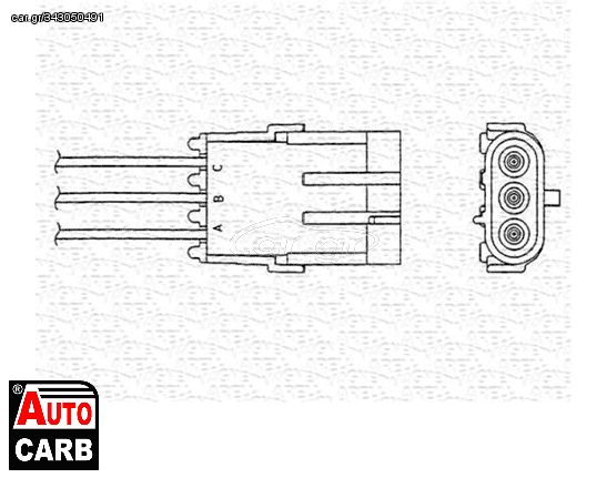 Αισθητήρας Λάμδα MAGNETI MARELLI 460000158010 για RENAULT CLIO 1990-1999