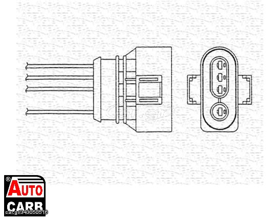 Αισθητήρας Λάμδα MAGNETI MARELLI 460000259010 για AUDI A6 1994-1997, SEAT CORDOBA 1993-2002, SEAT IBIZA 1993-2009