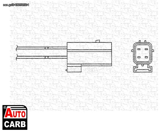 Αισθητήρας Λάμδα MAGNETI MARELLI 460000284010 για ROVER 100 1989-1998, ROVER 200 1989-1999, ROVER 400 1990-2000