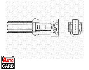 Αισθητήρας Λάμδα MAGNETI MARELLI 460000434010 για CITROEN SAXO 1996-2004, CITROEN XANTIA 1993-2003, PEUGEOT 106 1996-2005