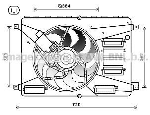 Βεντιλατέρ Νερού FORD S-MAX MPV / ΠΟΛΥΜΟΡΦΙΚΑ / 5dr 2011 - 2015 1.6 EcoBoost  ( JTWA,JTWB  ) (160 hp ) Βενζίνη #319006440