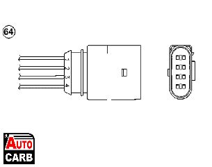 Αισθητήρας Λάμδα NGK OZA457EE2 για AUDI A3 1996-2015, AUDI A4 2002-2009, AUDI A6 2004-2011