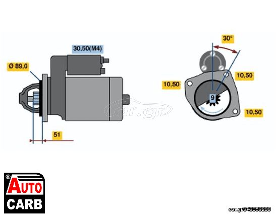 Μίζα BOSCH 0001362051