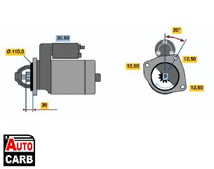 Μίζα BOSCH 0001368020 για FIAT Series 1974-1978