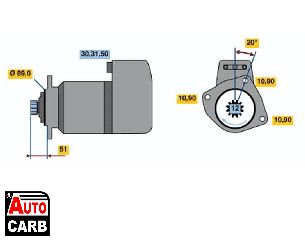 Μίζα BOSCH 0001510028